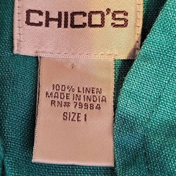 Chico's. Linen Jacket. Size 1. EUC - Picture 8 of 9